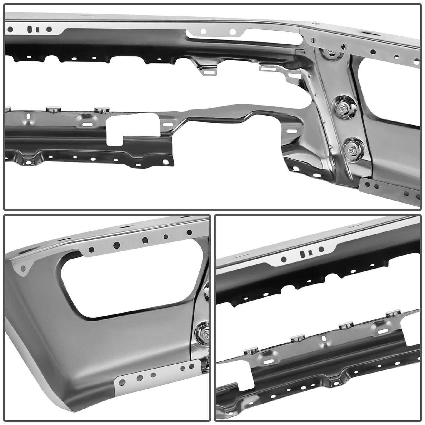 2022-2025 Chevrolet Silverado 1500 Front Bumper Cover Chrome Steel