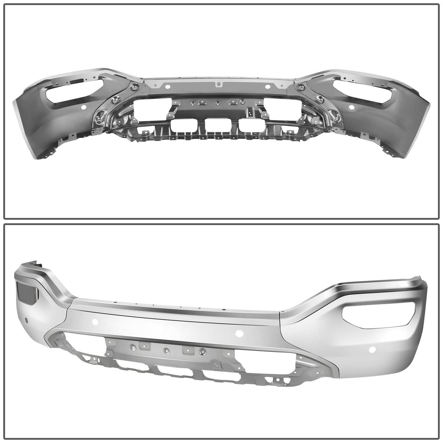 2016-2018 GMC Sierra 1500 Chrome Front Bumper Cover w/ Park Assist