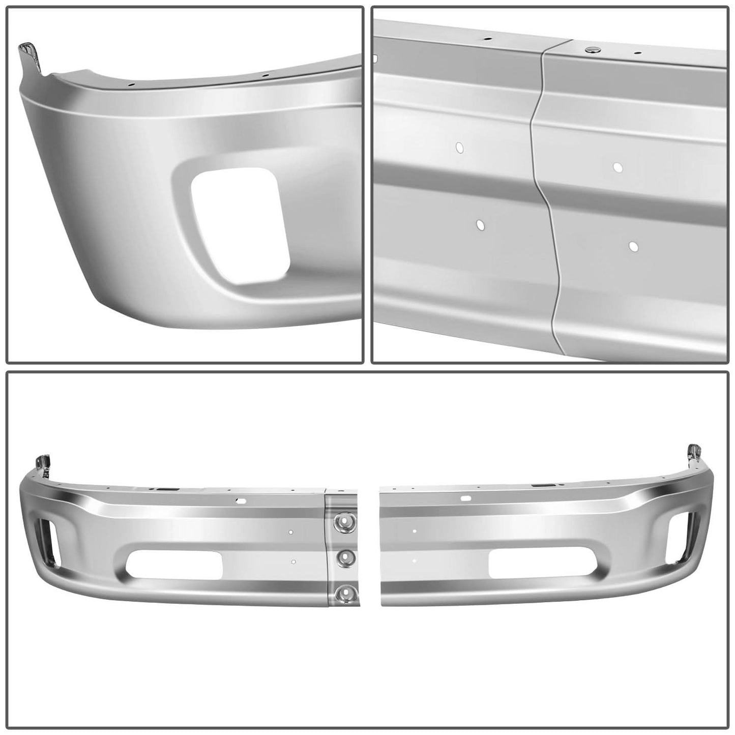 2013-2018 RAM 1500 Chrome Front Bumper Cover with Fog Light Holes