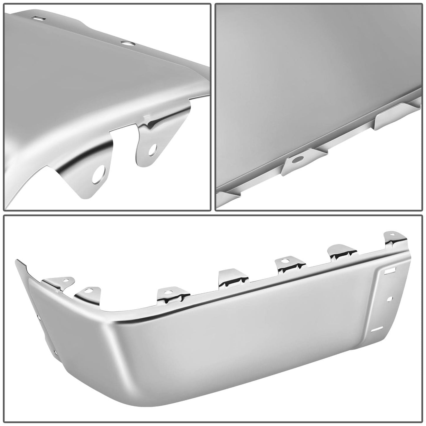 2007-2014 Chevrolet Silverado GMC Sierra Rear Bumper Cover Chrome