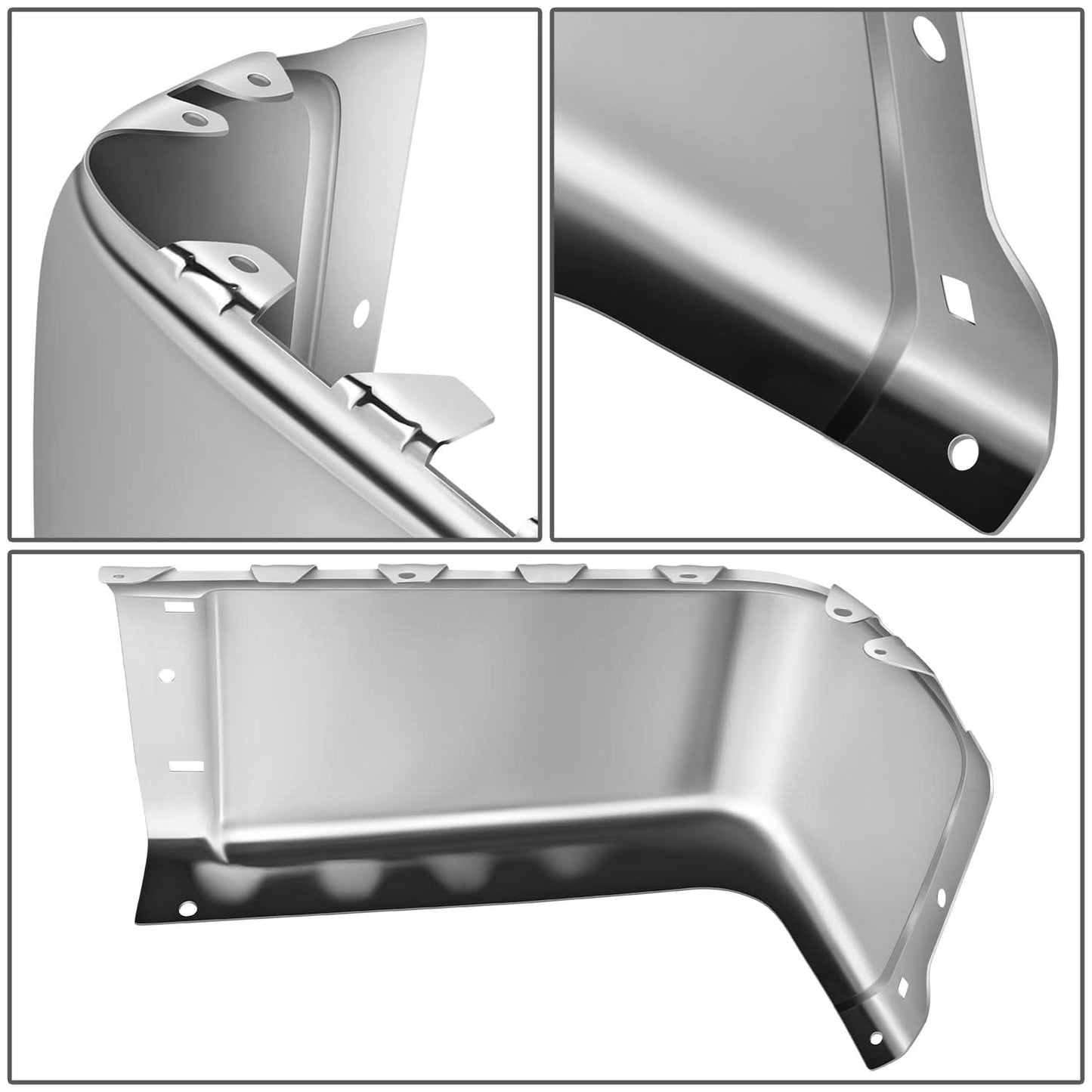 07-14 Chevrolet Silverado GMC Sierra Rear Bumper Cover Chrome