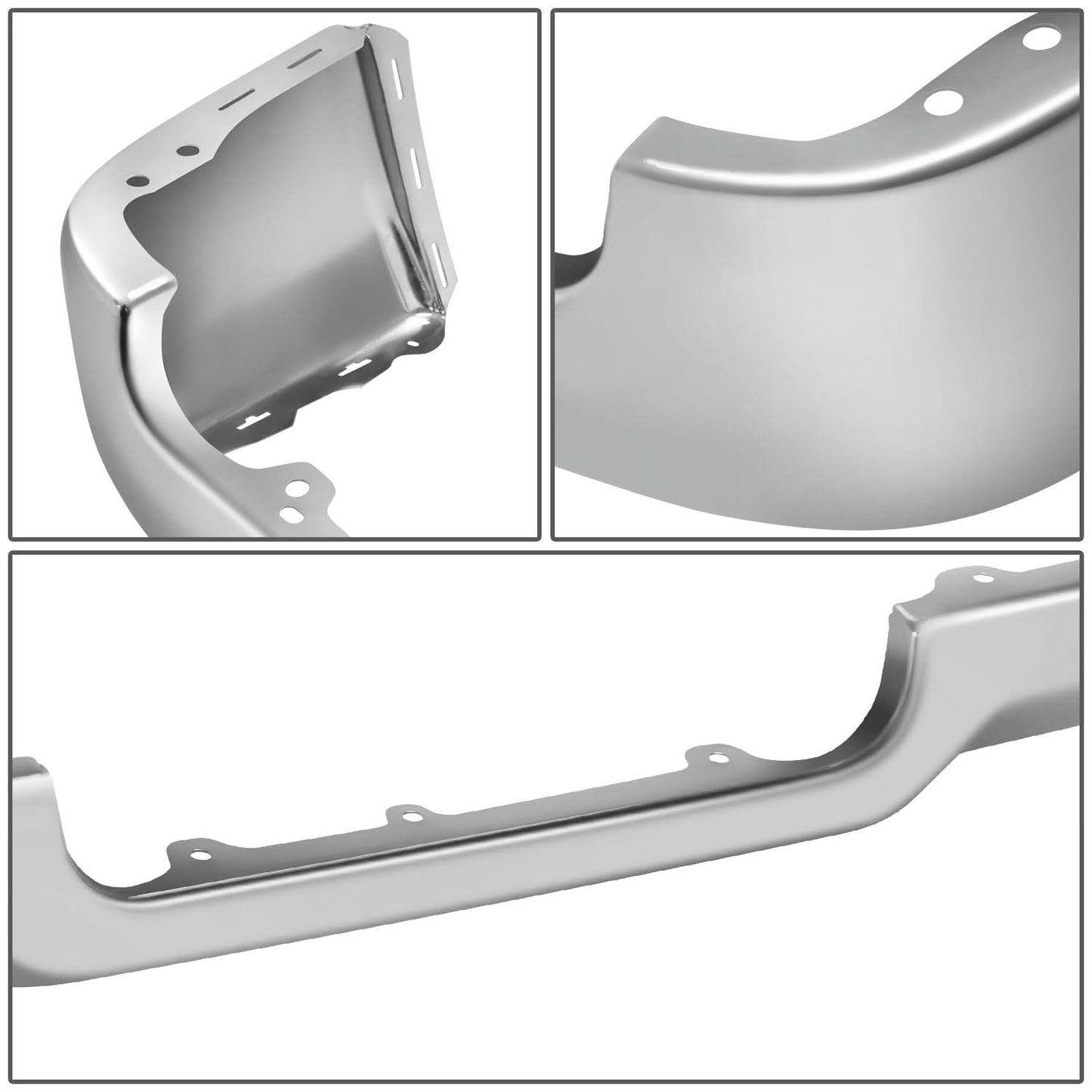 2019-2024 Ram 1500 Dual Exhaust Chrome Rear Bumper
