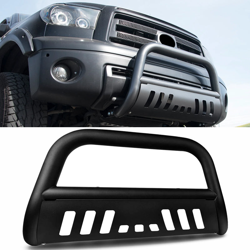 2007-2016 Toyota Tundra Sequoia Black Bull Bar Grille Front Bumper