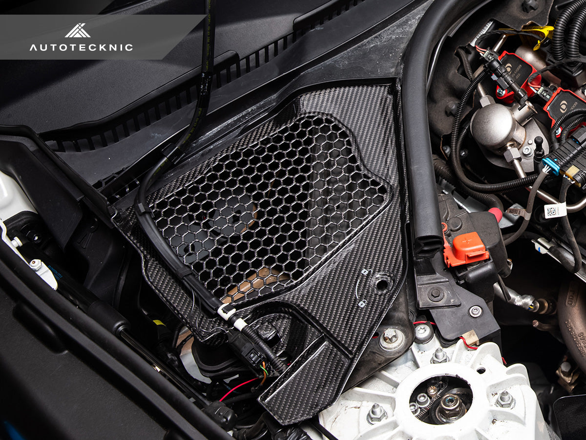 AutoTecknic Dry Carbon Engine Cowl Panel Trim Set - Toyota A90 Supra 2020-Up