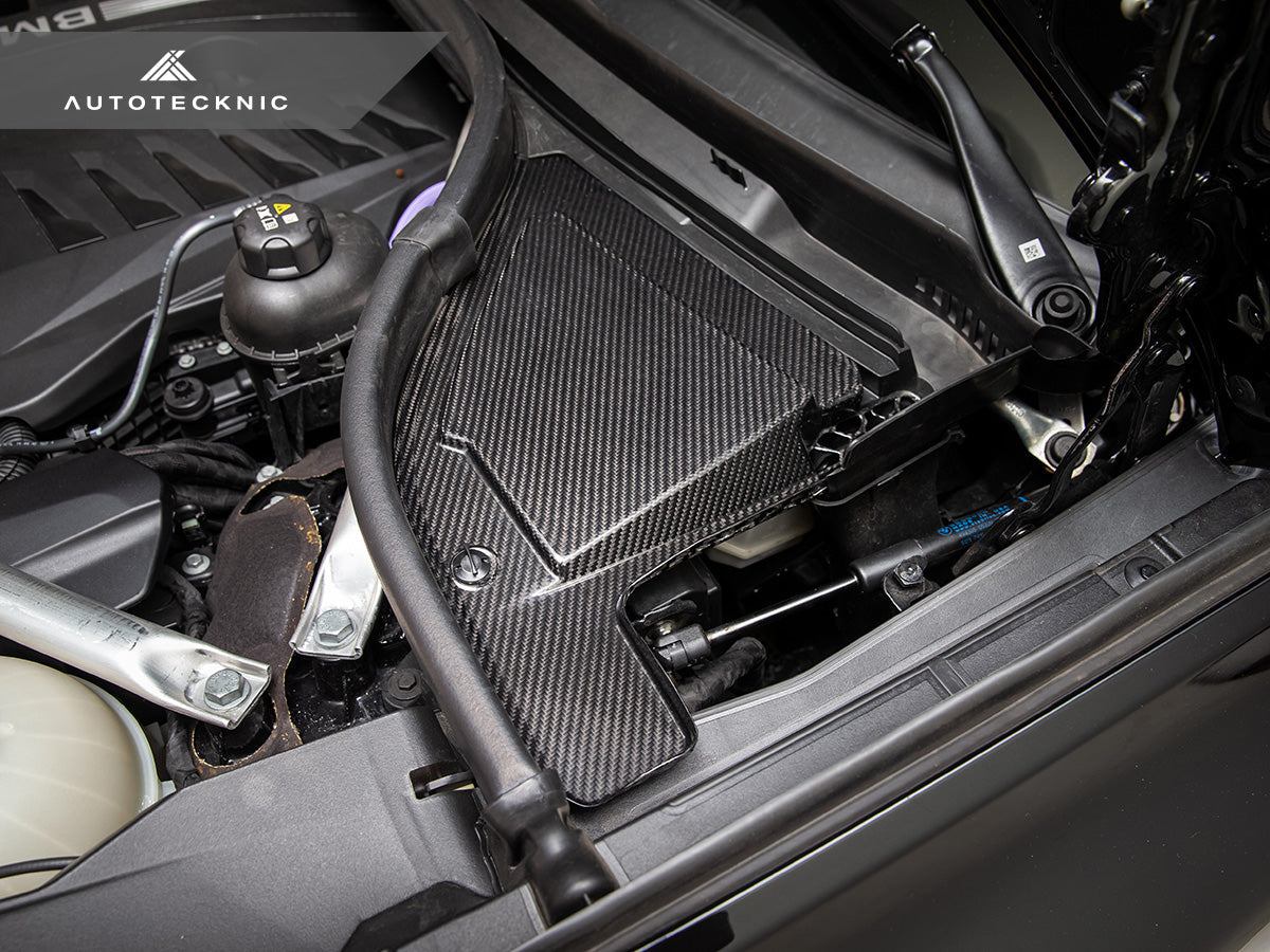AutoTecknic Dry Carbon Engine Cowl Panel Trim Set - G05 X5 | G06 X6 | G07 X7