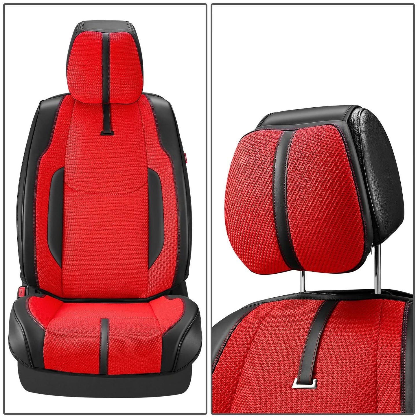Drive Series Full Set Seat Covers - Black/Red