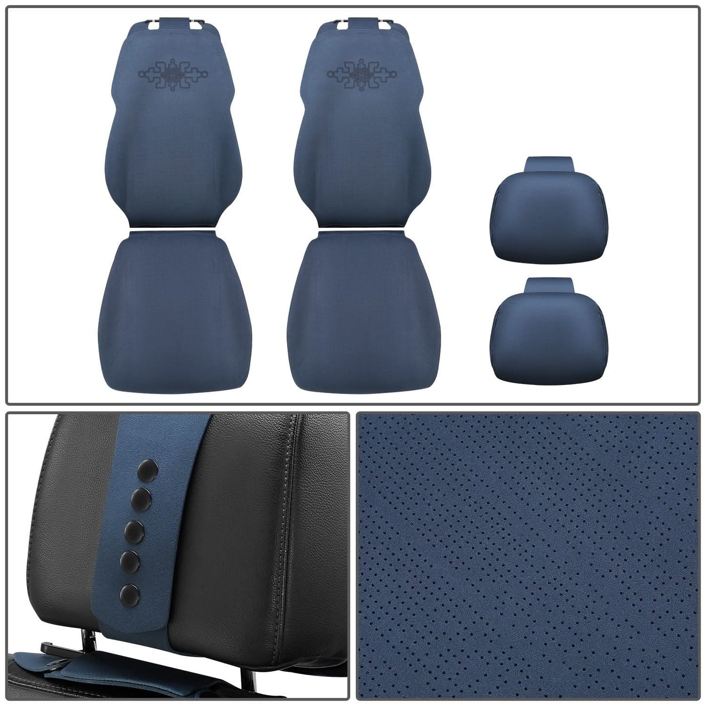 Protex Plus Front Row Seat Covers - Navy Blue