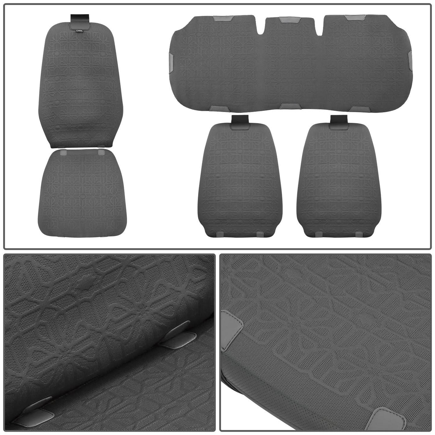Protex Series Full Set Seat Covers - Dark Grey
