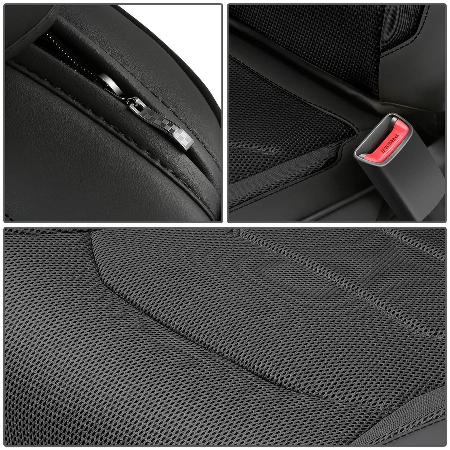 Sport Series Front Row Seat Covers - Black