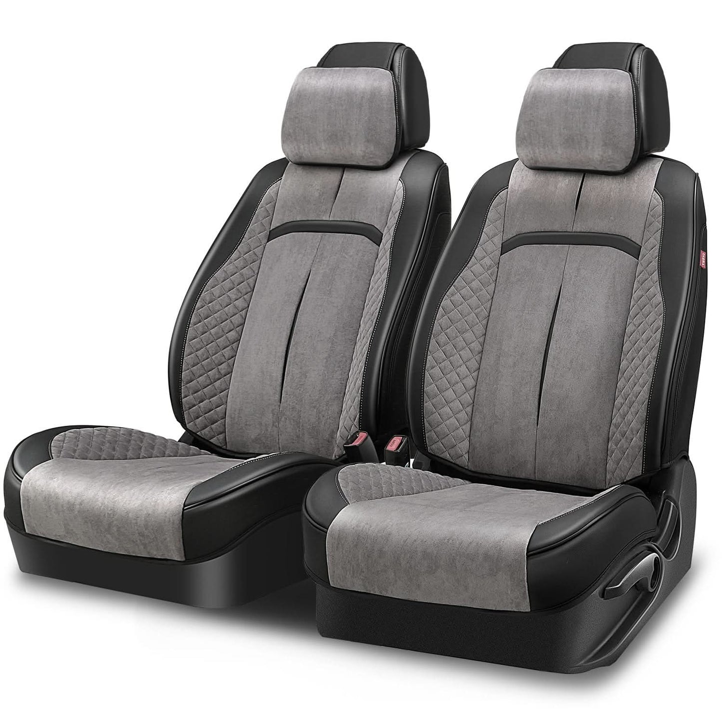 Voris Style Front Row Seat Covers - Black/Grey