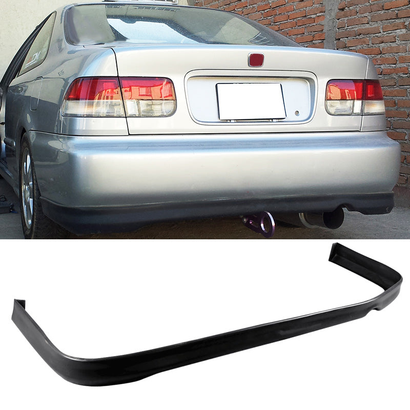 Fits Civic 96-98 Front + Rear Bumper Lip + Front + Sun Window Visor