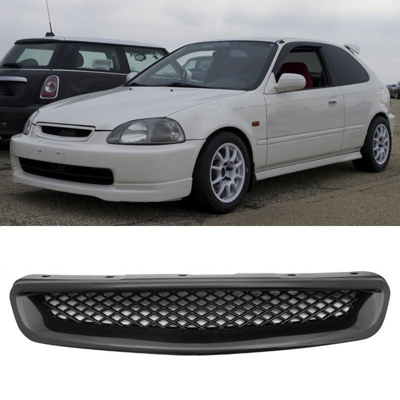 Fits Civic 96-98 Front + Rear Bumper Lip + Front + Sun Window Visor