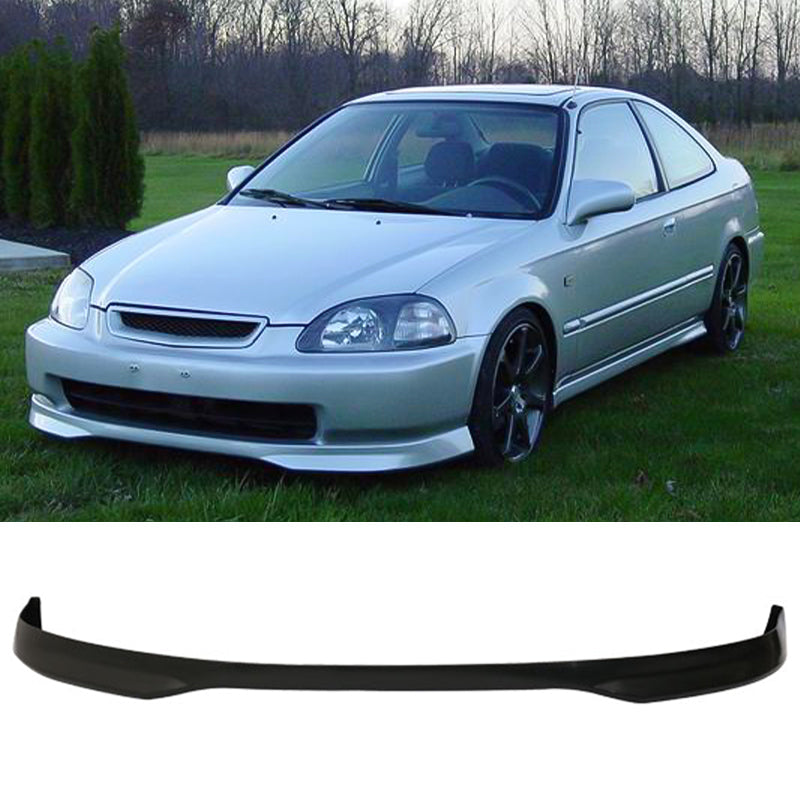 Fits 96-98 Honda Civic 3Dr T-R Front Lip Spoiler + Rear Bumper Lip