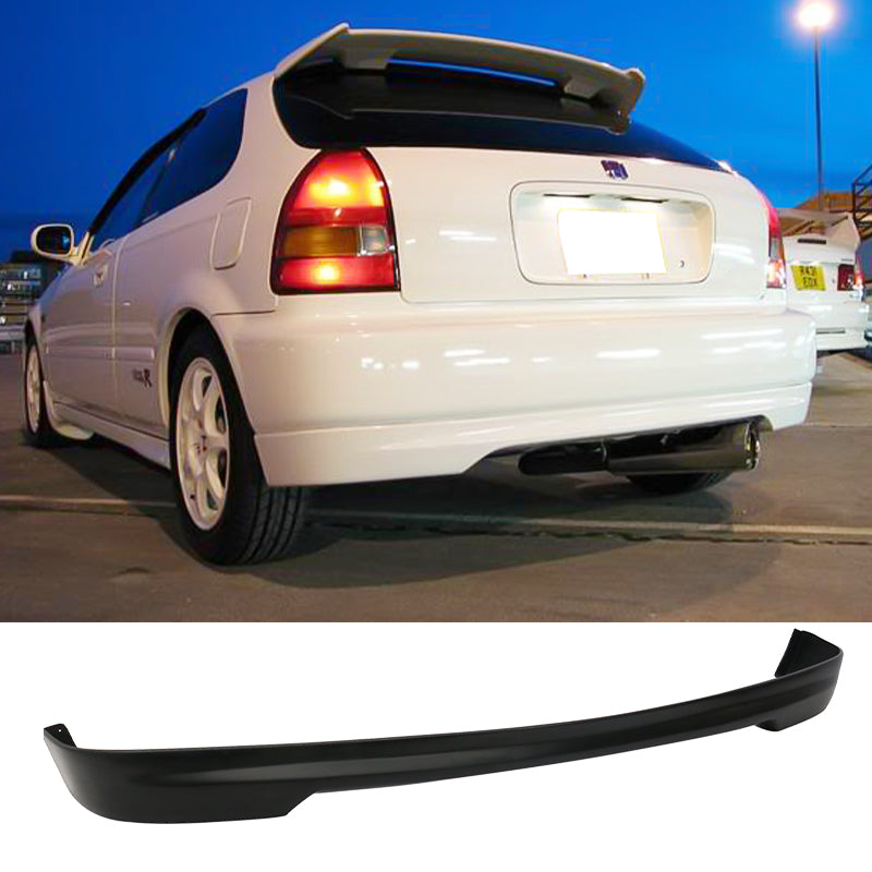 Fits 96-98 Honda Civic 3Dr T-R Front Lip Spoiler + Rear Bumper Lip