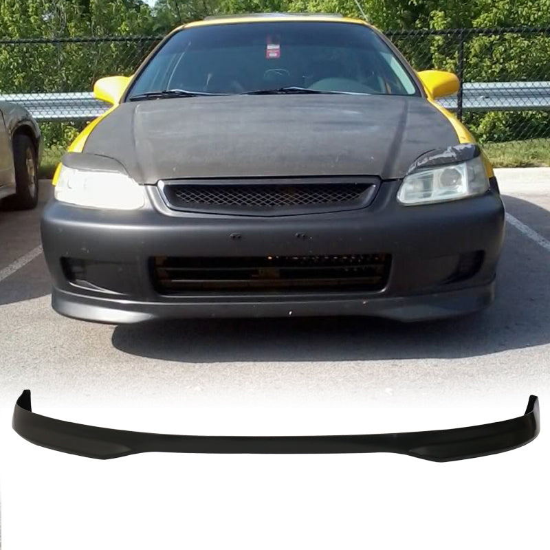 Fits 96-98 Honda Civic 3Dr T-R Front + Rear Bumper Lip + Window Visors