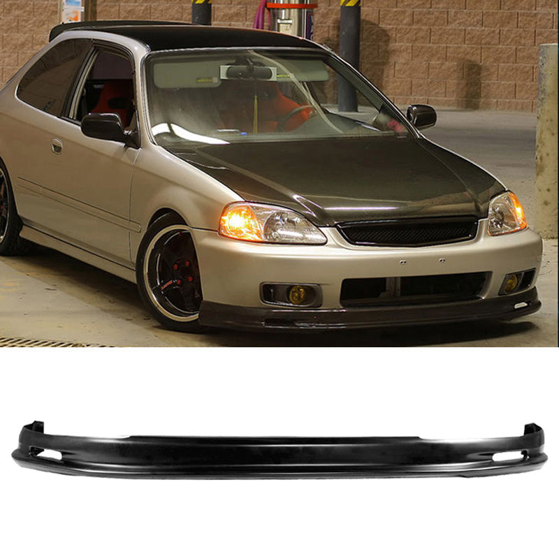 Fits Civic 99-00 Mugen Front Bumper Lip Front Grille Sun Window Visor