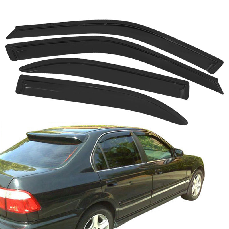 Fits Civic 99-00 T-R Front Bumper Lip Front Grille Sun Window Visor