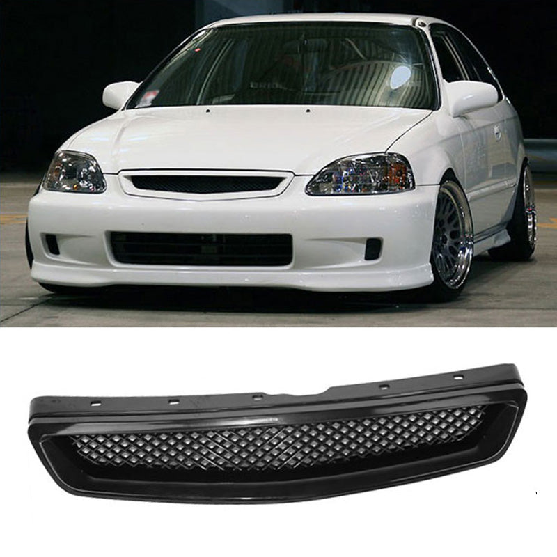 Fits Civic 99-00 T-R Front Bumper Lip Front Grille Sun Window Visor