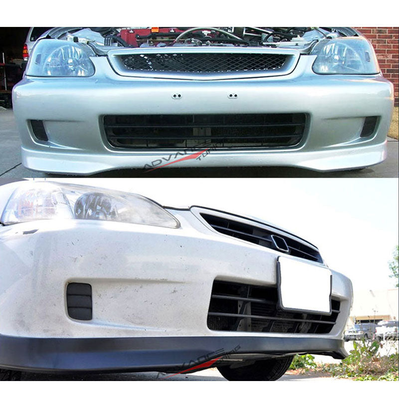 Fits Civic 99-00 T-R Front Bumper Lip Front Grille Sun Window Visor