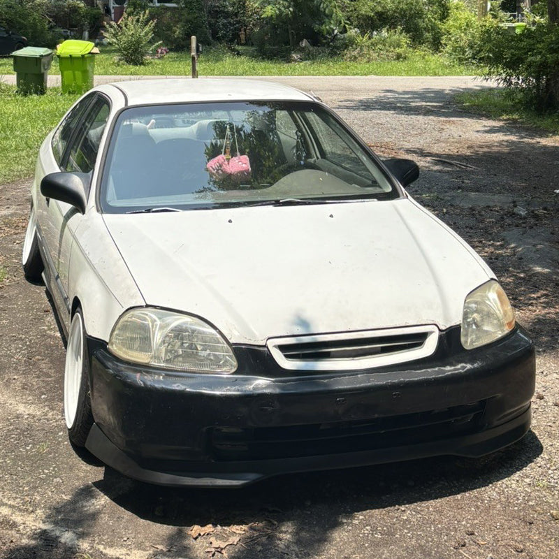 Fits Honda Civic 96-98 T-R PP Front Bumper Lip + Sun Window Visor