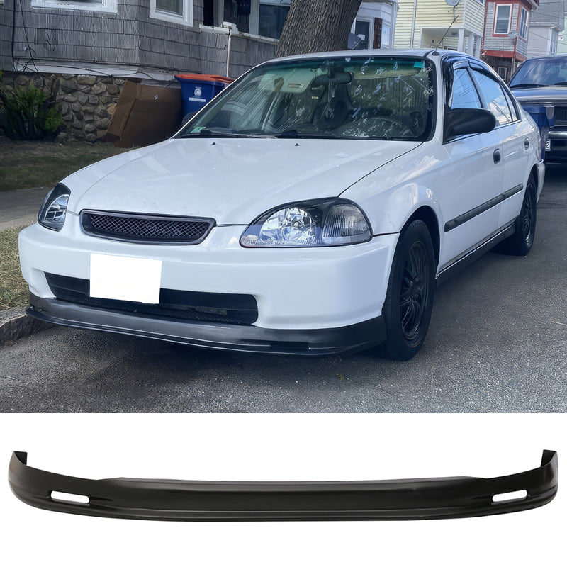 Fits 96-98 Honda Civic Mugen Front Bumper Lip + 2PC Rear Bumper Lip