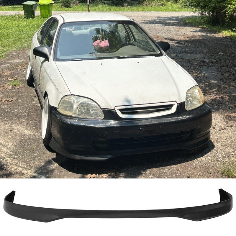 Fits 96-98 Civic 2Dr/Front T-R PP Bumper Lip + 2PC Rear Lip Spats