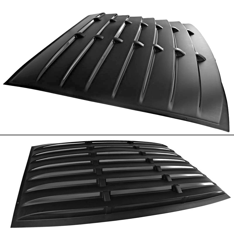 Fits 05-09 Ford Mustang Rear Window Louver + Trunk Spoiler Matte Black