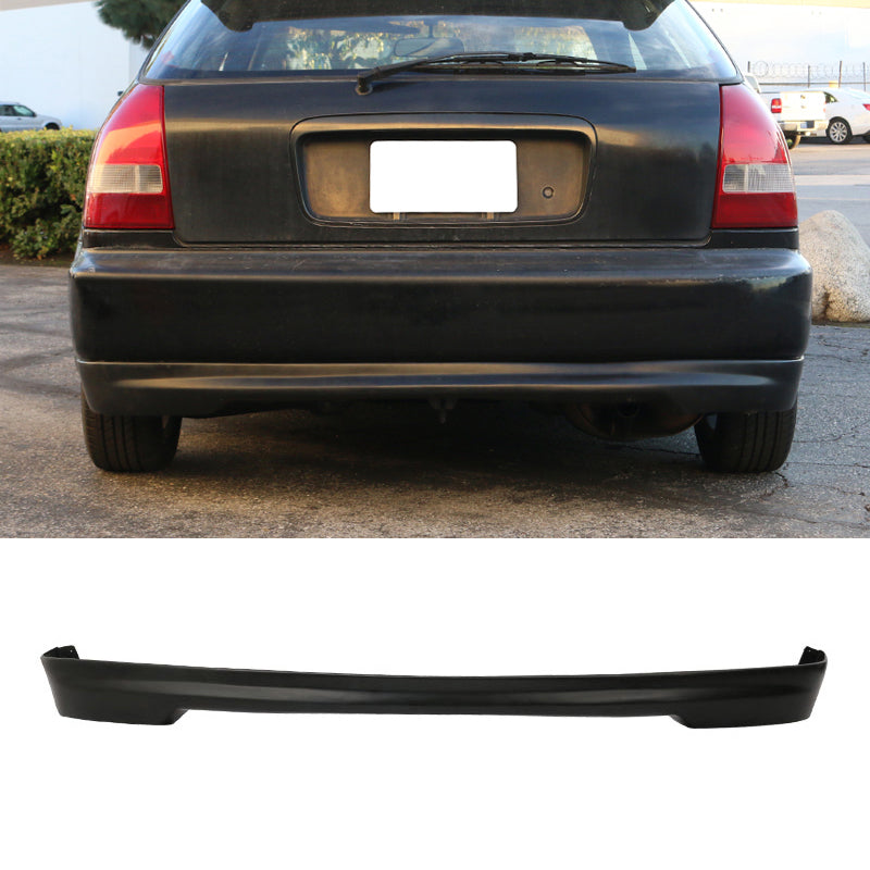 Fits 96-98 Civic 2Dr/Mugen Front Rear Bumper Lip + TR Front Grille