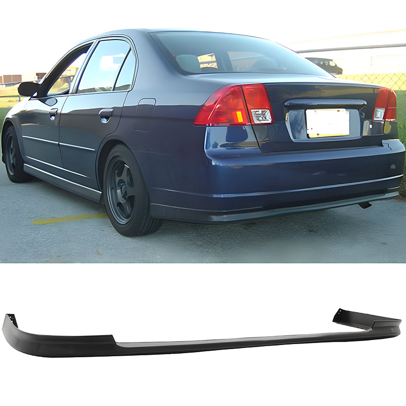 Fits 01-03 Honda Civic PP Front + Rear Bumper Lip + Side Skirts