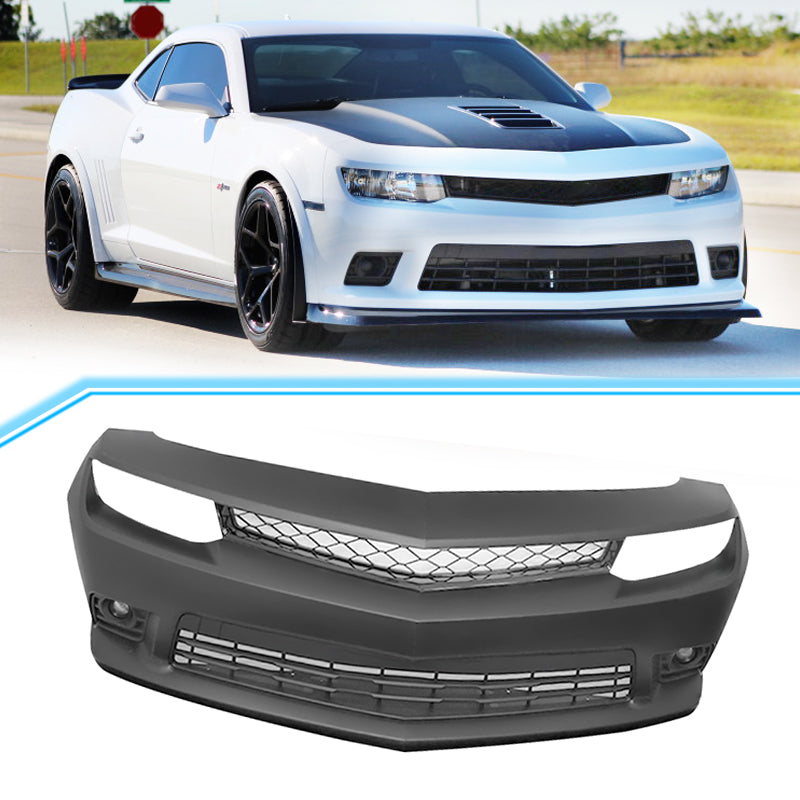 Fits 14-15 Chevrolet Camaro SS PP Front Bumper w/Foglight Upper Grille