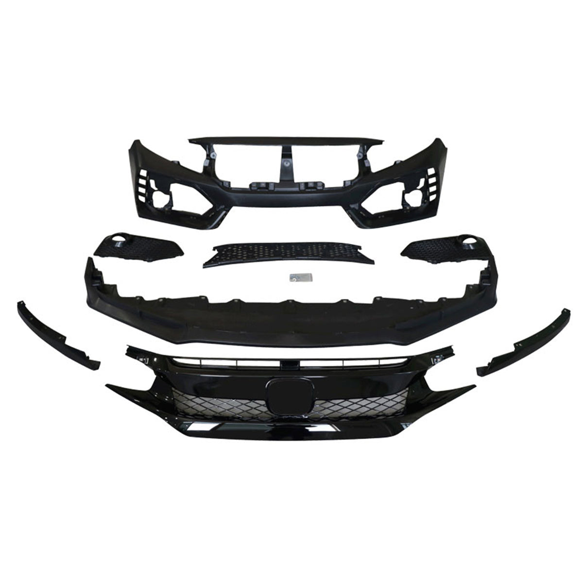 2016-2021 Honda Civic Sedan Type R Style CTR Bumper + Lip +Grille