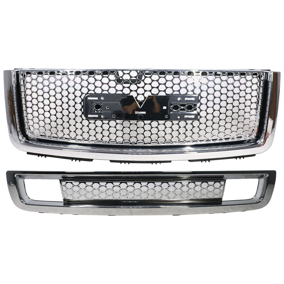 2007-2013 GMC Sierra 1500 Denali Front Bumper Upper + Grille Guards