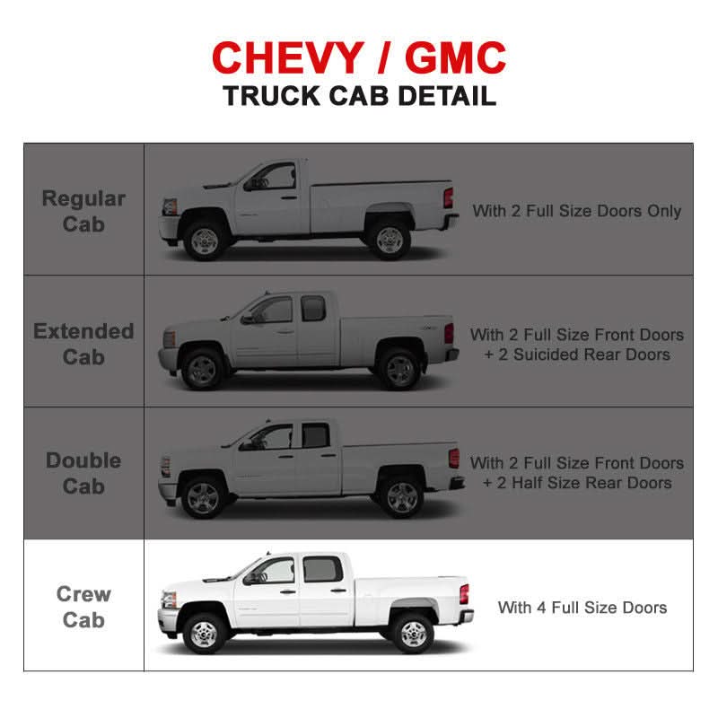 2019-2022 Chevy Silverado GMC Sierra Crew Cab Factory Style Side Step
