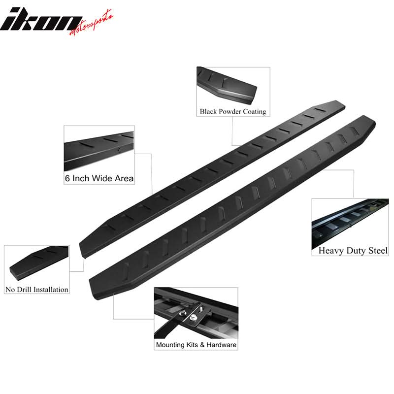 1999-2018 Chevy Silverado GMC Sierra Extended Cab Side Step Bars Pair