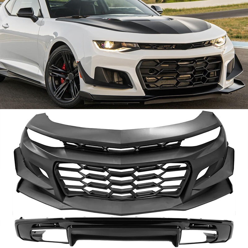 2016-2024 Chevy Camaro 1LE Style Front Bumper & Factory Rear Diffuser