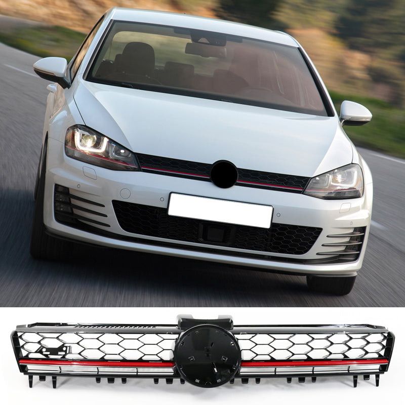 2015-2017 Golf 7 MK7 GTI Type Front Bumper + Grill Logo Badge Base