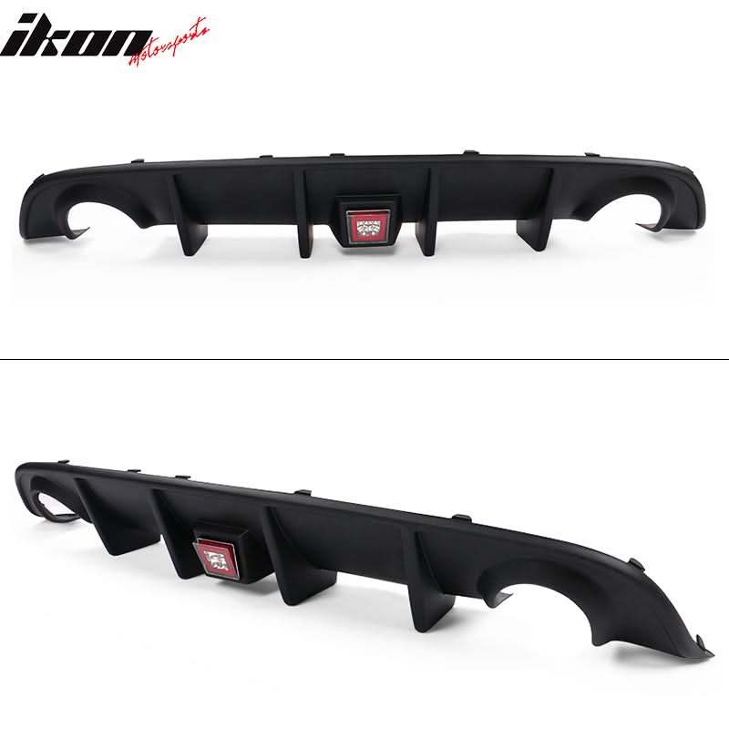 2015-2023 Dodge Charger Rear Diffuser w/ LED Lamp & Reflective Tape PP