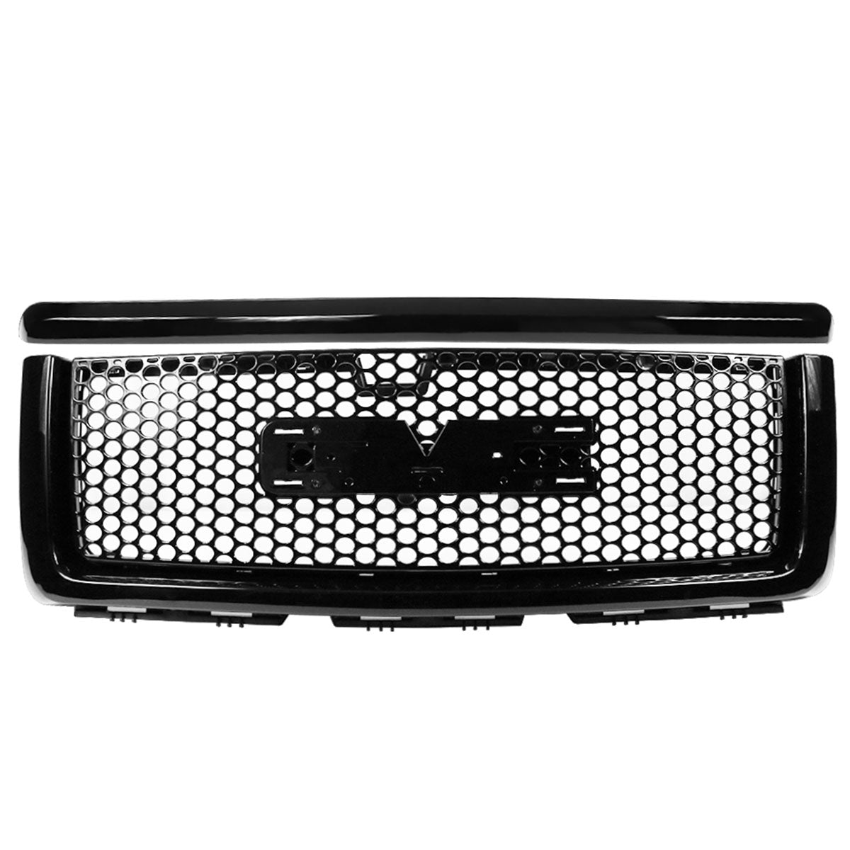 2007-2013 GMC Sierra 1500 Denali Mesh Front Hood Molding Grille ABS