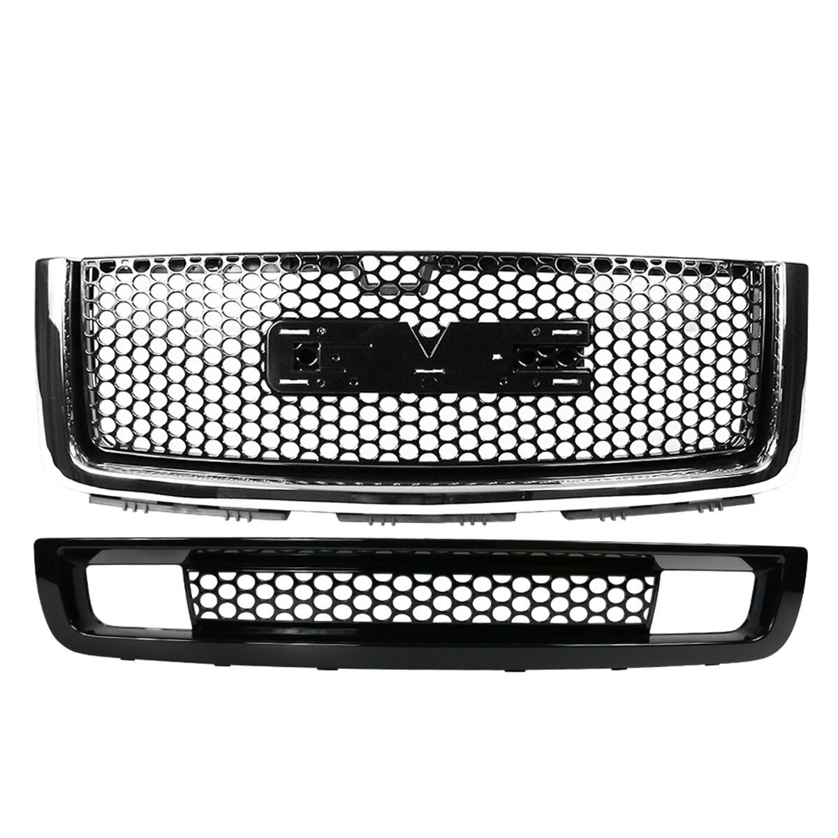 2007-2013 GMC Sierra 1500 Denali Upper Grille Lower Bumper Grille ABS