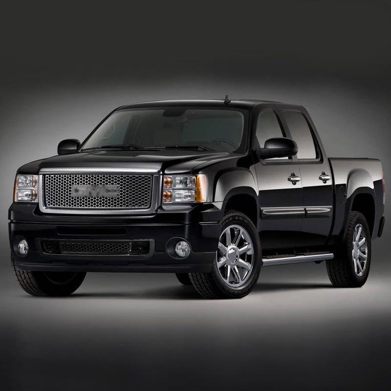 2007-2013 GMC Sierra 1500 Denali Hood Molding Upper Lower Grille ABS