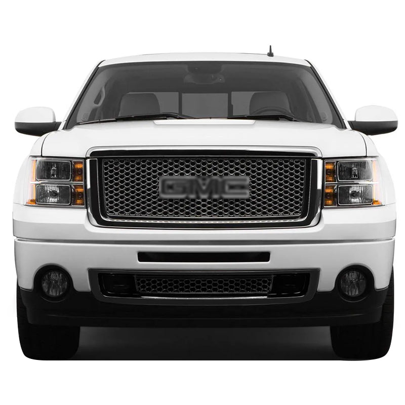 2007-2013 GMC Sierra 1500 Denali Hood Molding Upper Lower Grille ABS