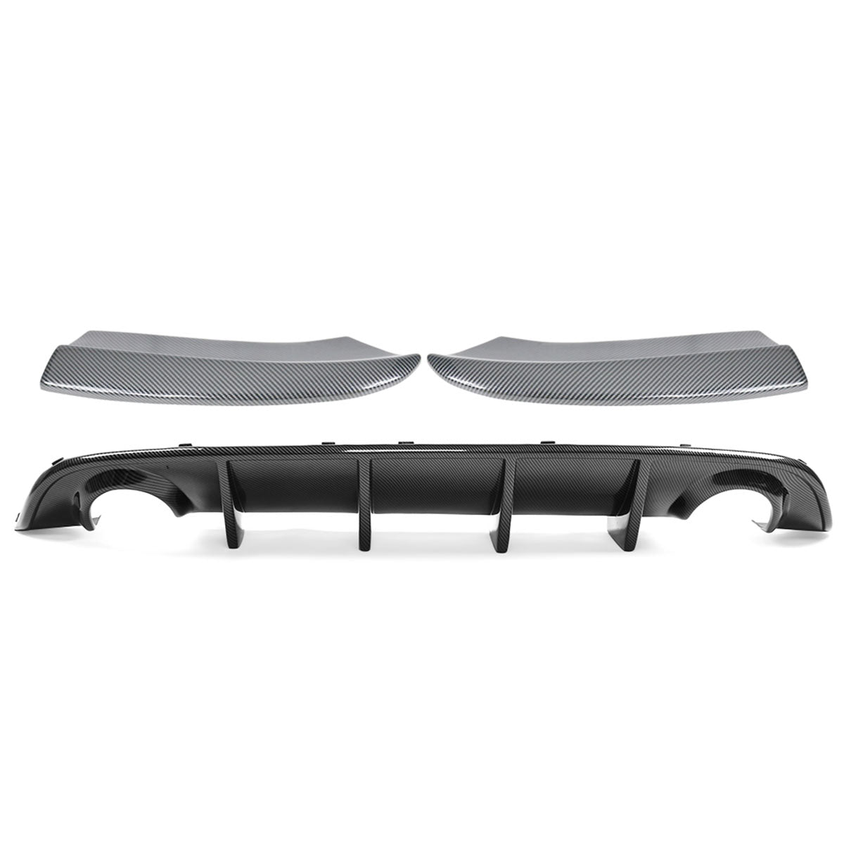 2015-2023 Dodge Charger Rear Bumper Diffuser + Side Aprons Lip CFL