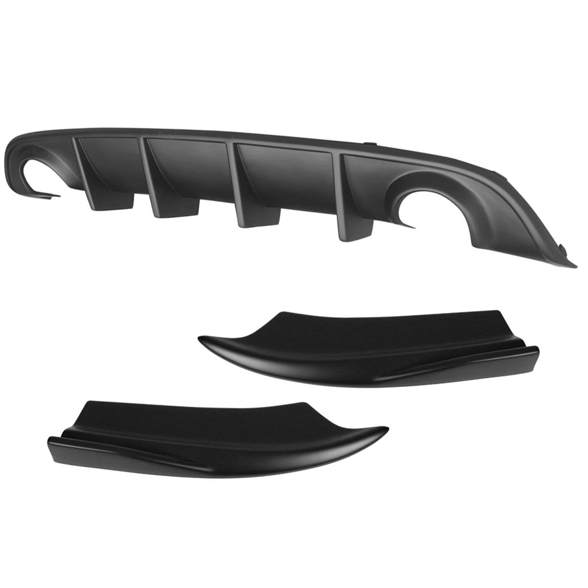 2015-2023 Dodge Charger Rear Bumper Diffuser + V2 Side Aprons Lip PP