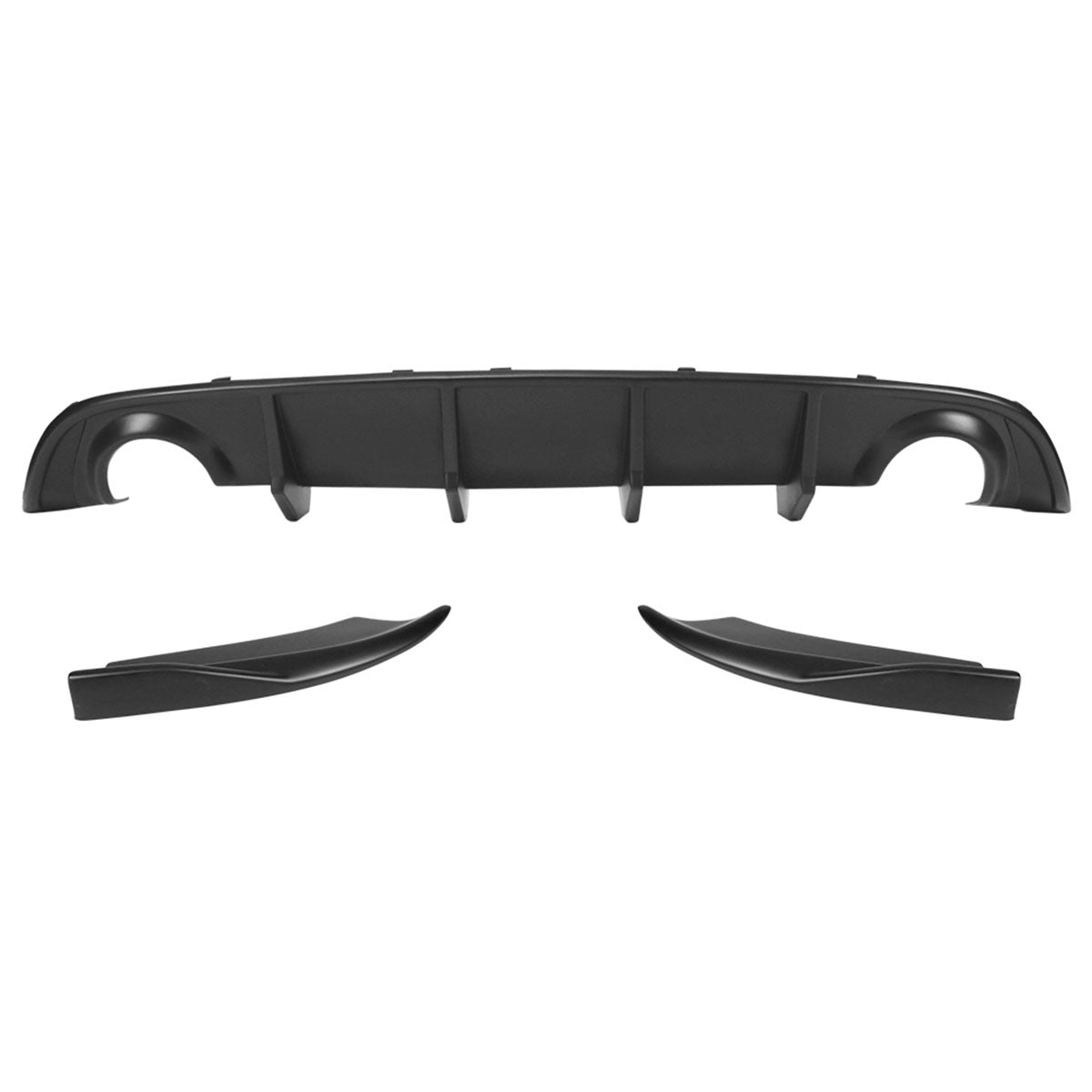 2015-2023 Dodge Charger V2 Rear Diffuser & 2PC Side Apron Matte Black