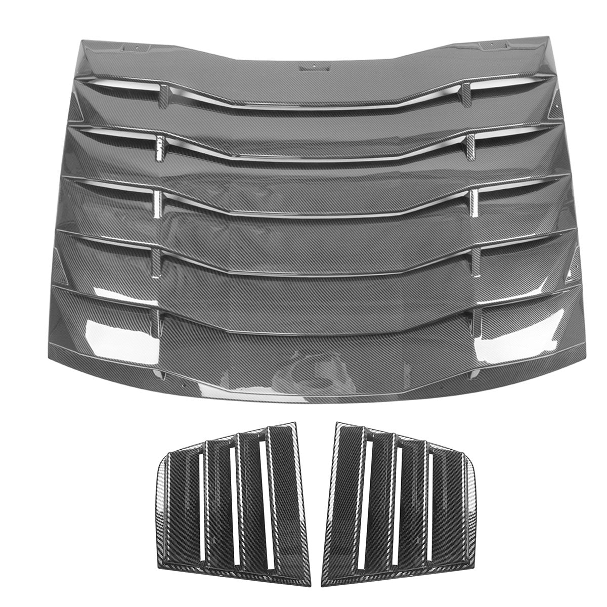 2011-2023 Dodge Charger V1 Side & Rear Window Louver Cover CF Print