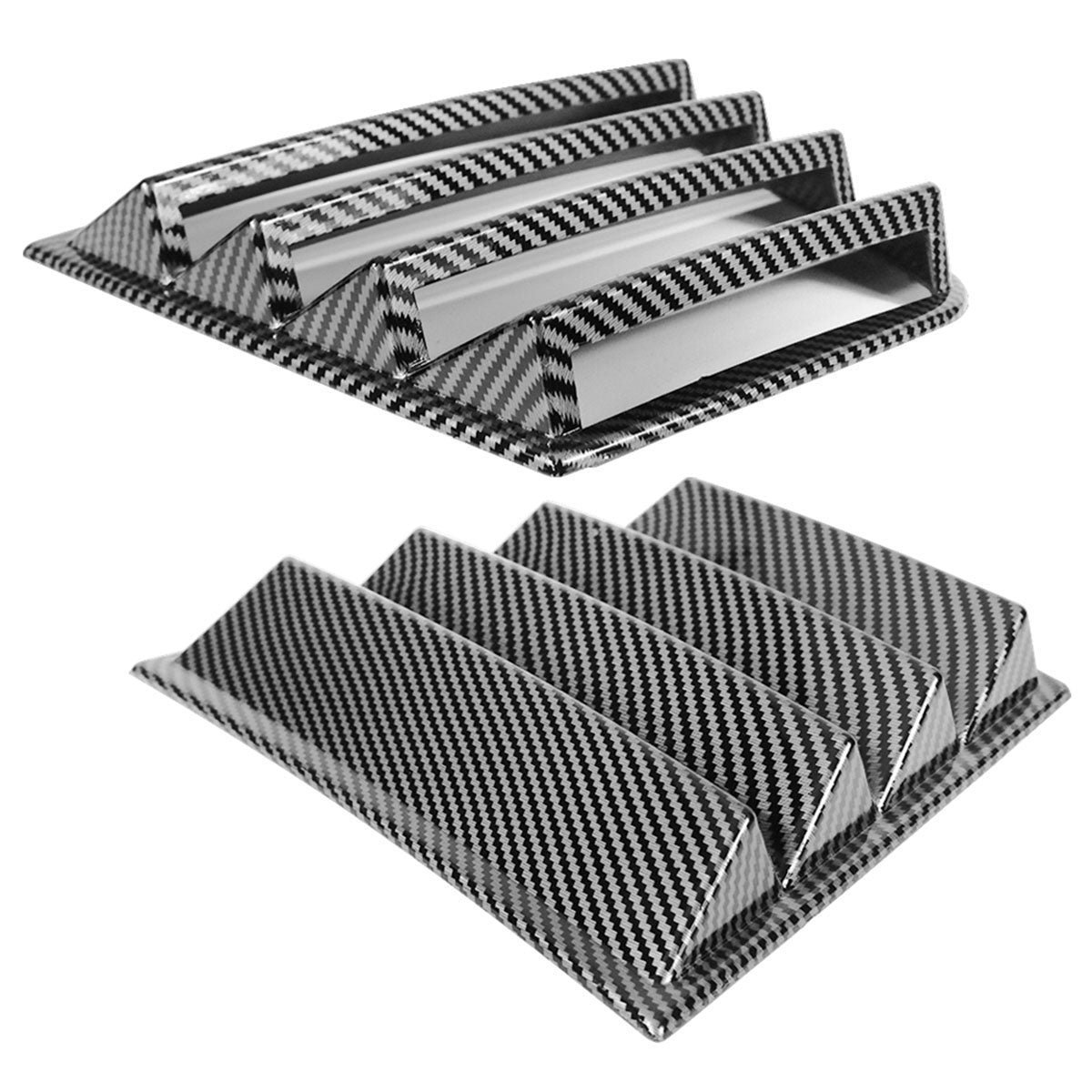 2011-2023 Dodge Charger V1 Side & Rear Window Louver Cover CF Print