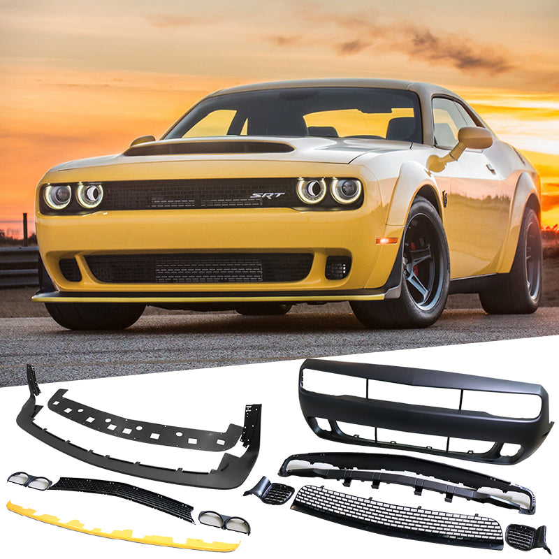 2015-2023 Dodge Challenger Front Bumper W/ Grill Unpainted PP