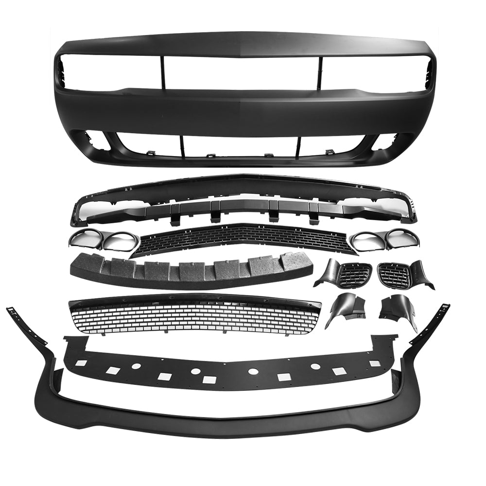 2008-2014 Dodge Challenger Front Bumper + SRT Front Lip PP