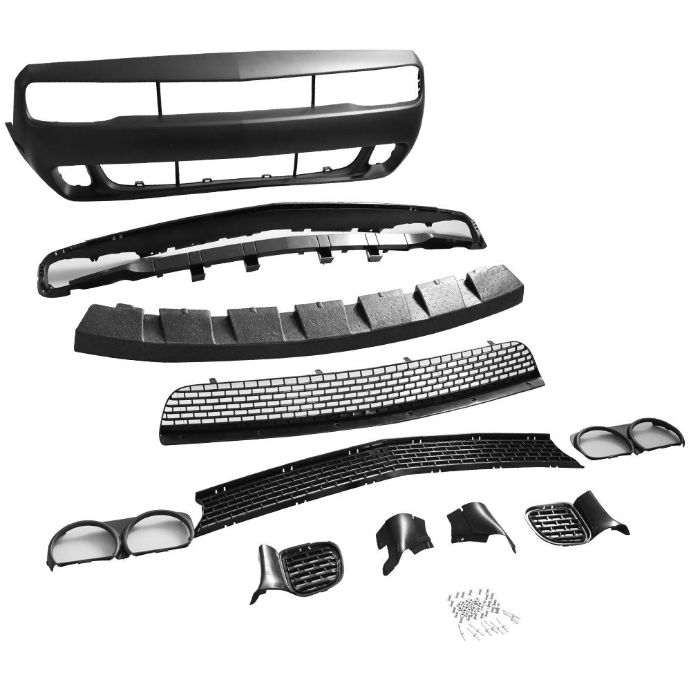 2008-2014 Dodge Challenger Front Bumper + SRT Front Lip PP