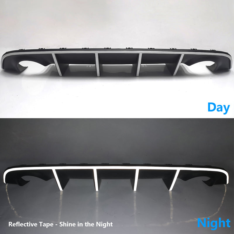 2015-2023 Dodge Charger SRT Rear Diffuser with Reflective Tape PP